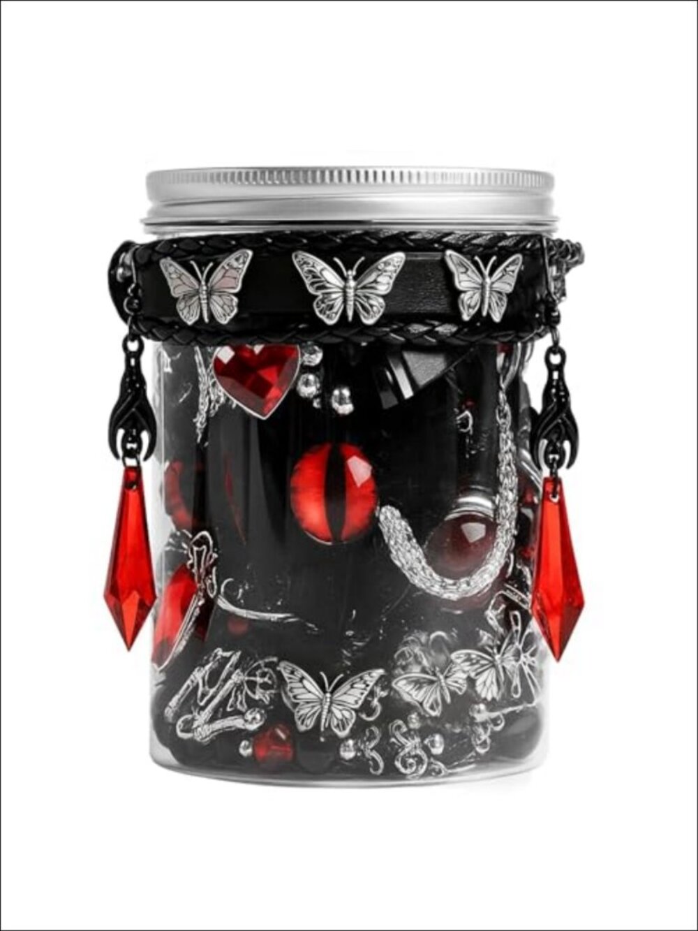 Mystery Jewelry Jar Box Set Surprise Gift for Women Metal Alloy Jewelry Set